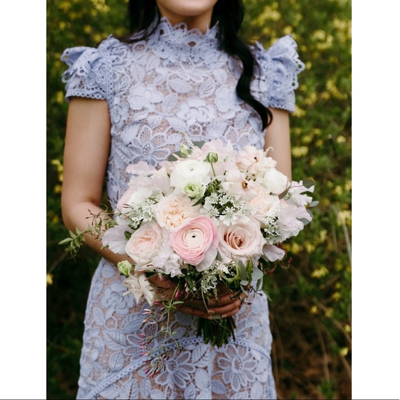 Costarellos Kimberissa Guipure Lace Handkerchief Dress - Picture 4 of 5